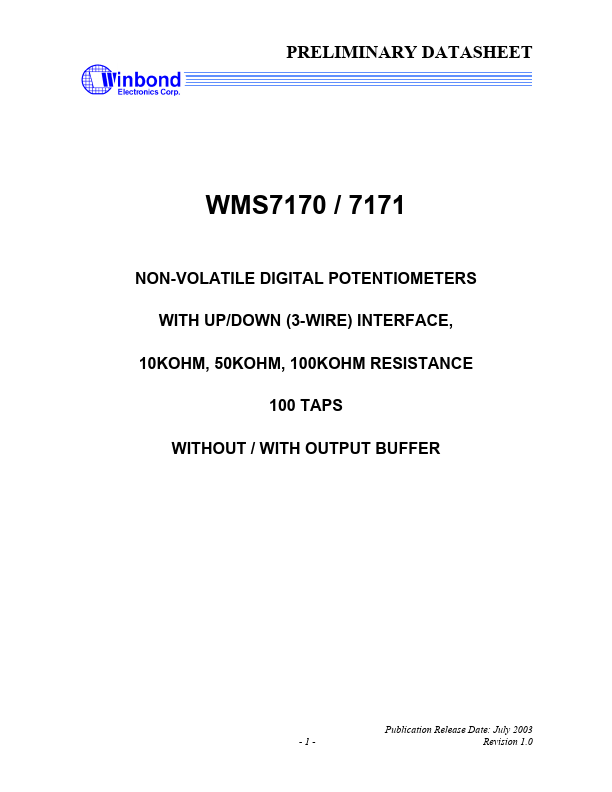 WMS7171 Winbond