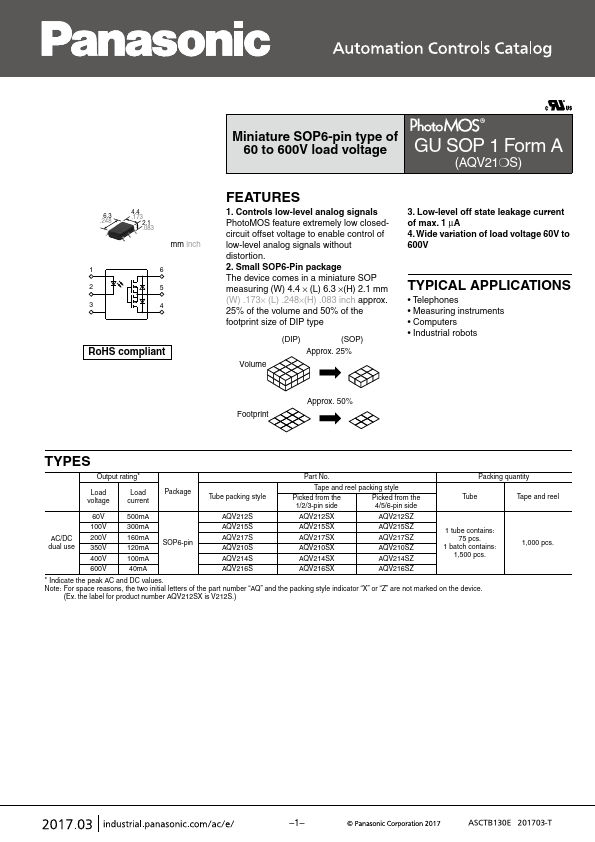 AQV212S Panasonic