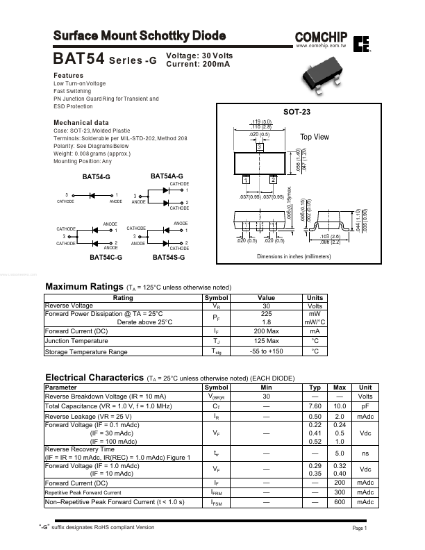 BAT54C-G