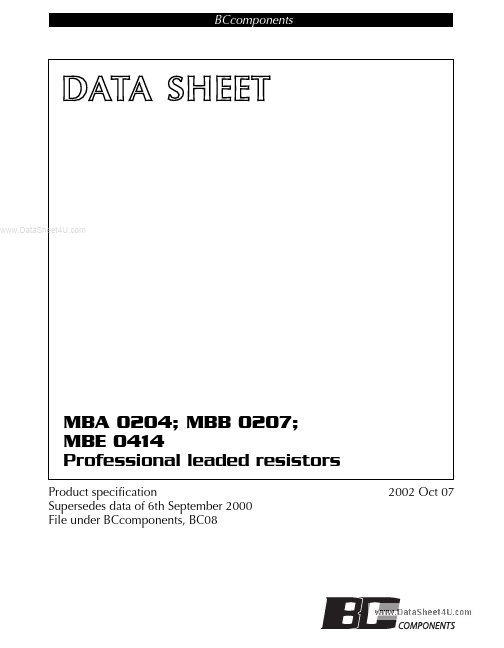 <?=MBA0207?> डेटा पत्रक पीडीएफ