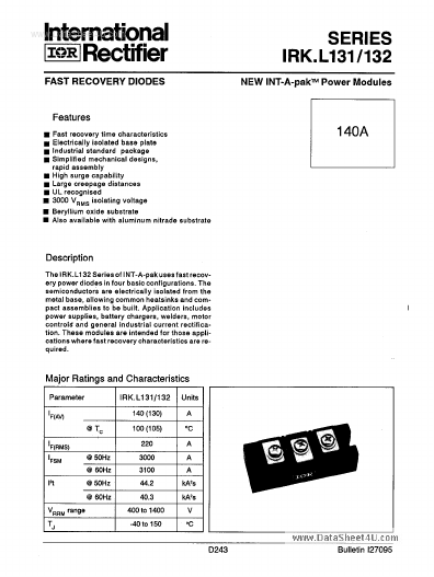 IRKJL132 International Rectifier