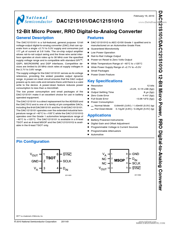 DAC121S101Q