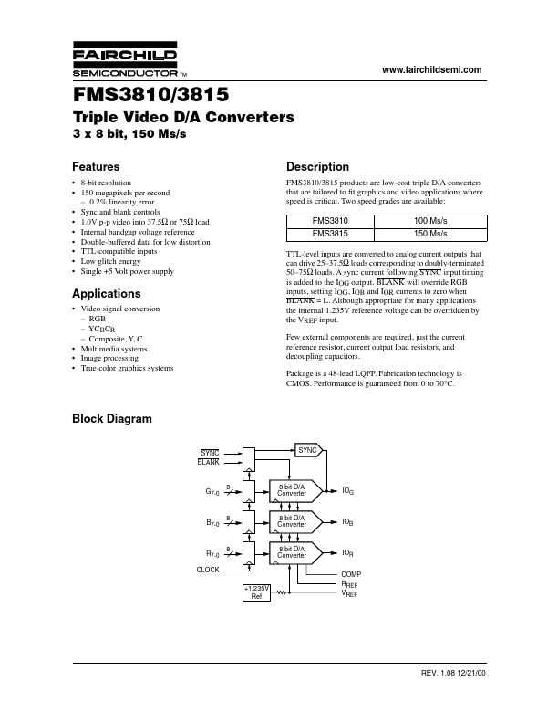 FMS3810KRC Fairchild Semiconductor