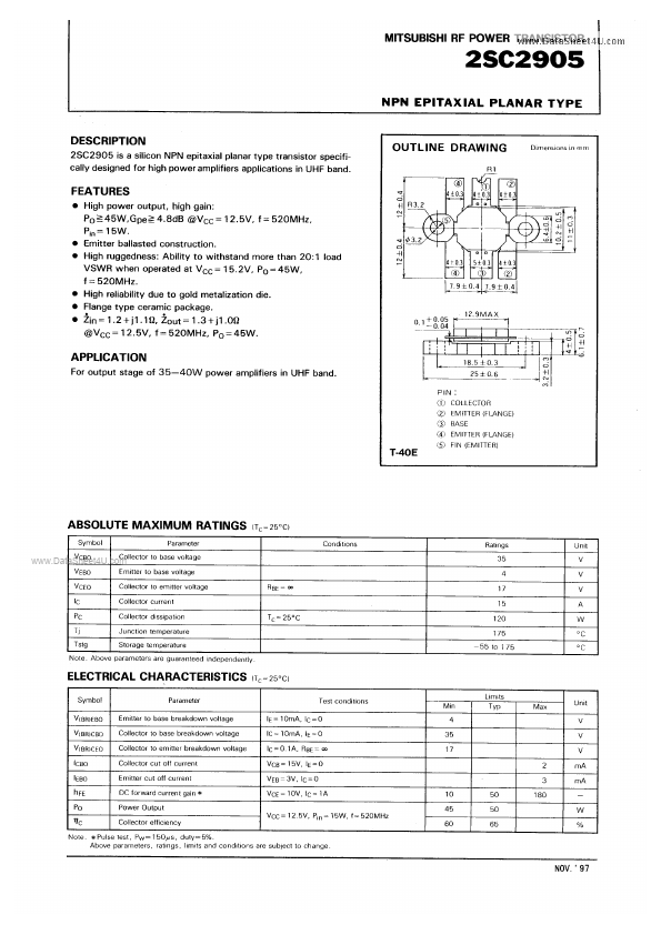 C2905 Mitsubishi Electronics