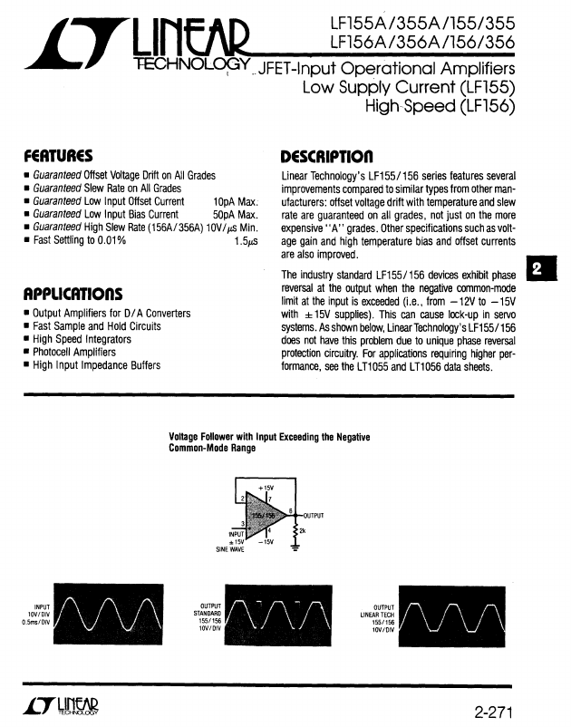 LF155 Linear Technology