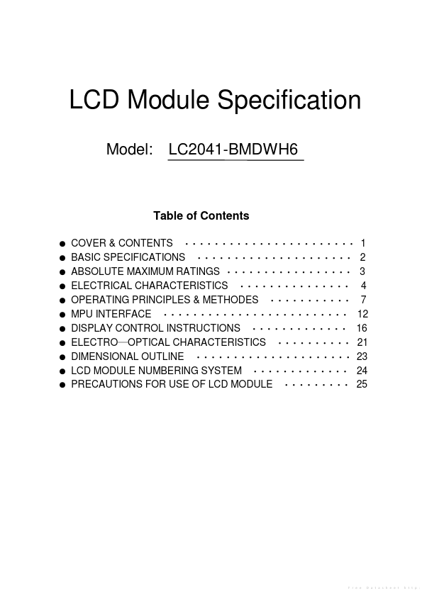 <?=LC2041-BMDWH6?> डेटा पत्रक पीडीएफ