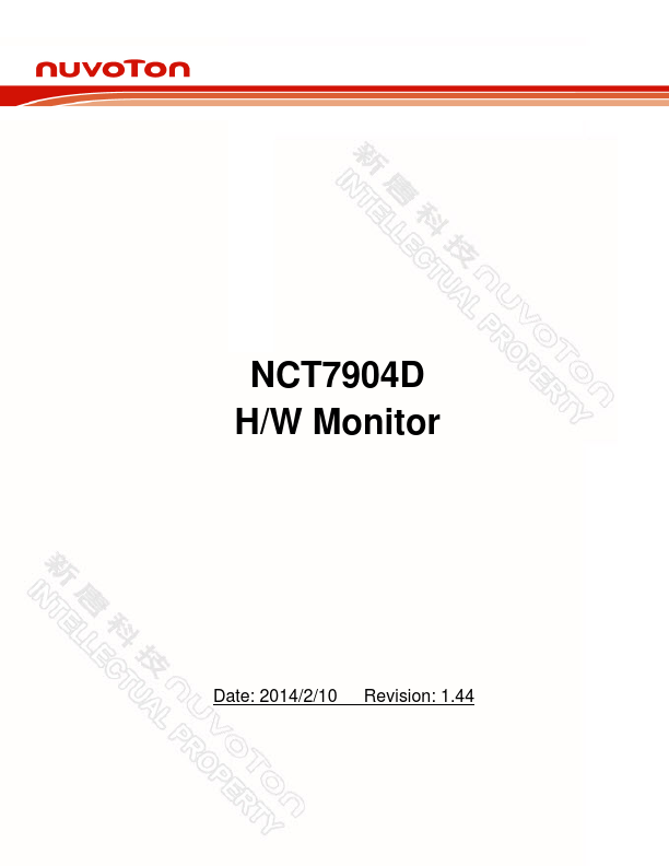 <?=NCT7904D?> डेटा पत्रक पीडीएफ