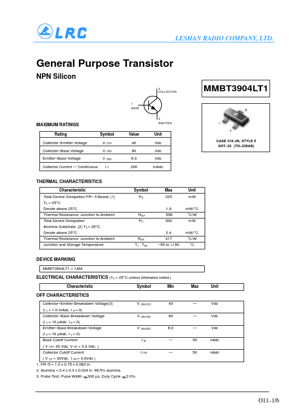 MMB3904LT1