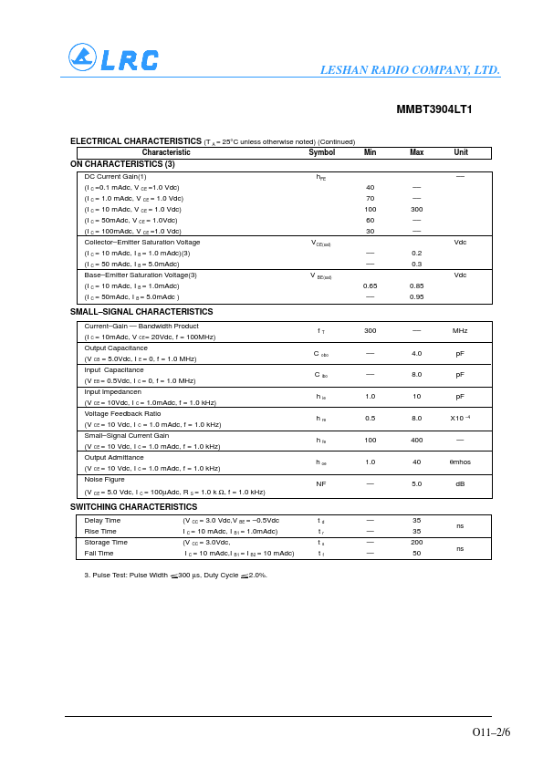 MMB3904LT1