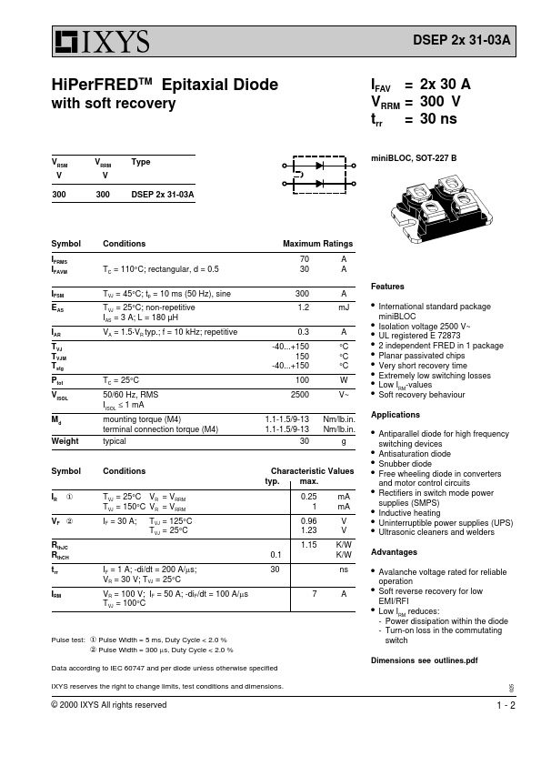 DSEP2X31-03A