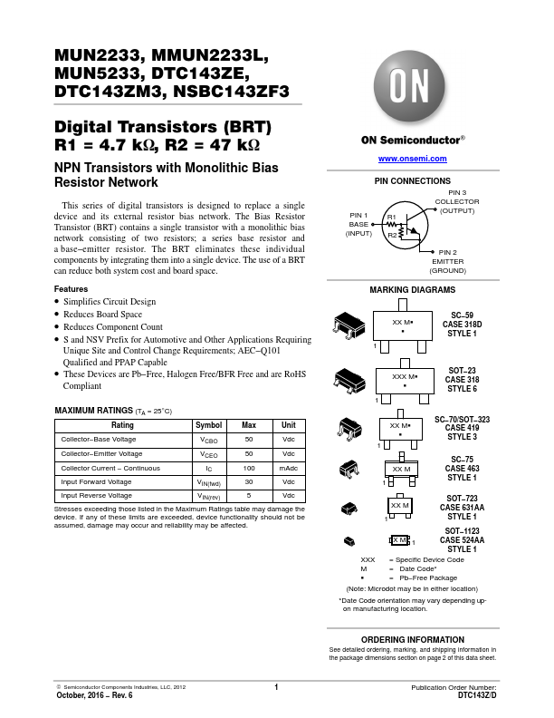 <?=NSBC143ZF3?> डेटा पत्रक पीडीएफ