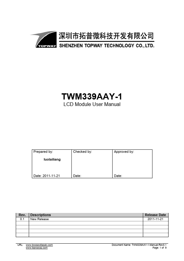 TWM339AAY-1 TOPWAY