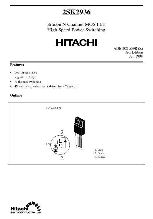 K2936 Hitachi Semiconductor