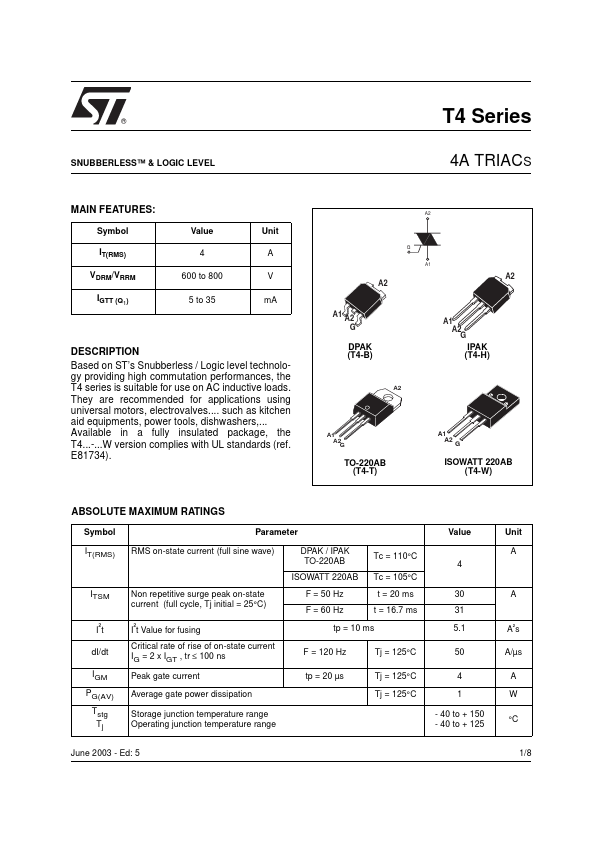 T435-800W STMicroelectronics