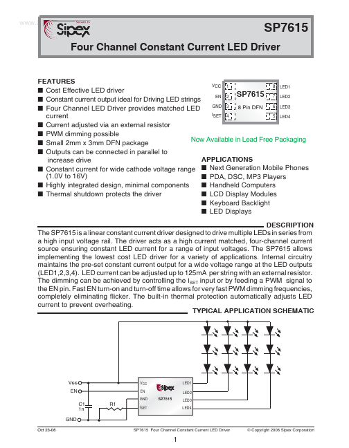 SP7615 Sipex Corporation