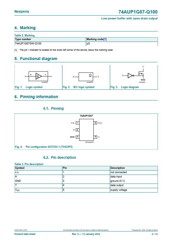 74AUP1G07-Q100