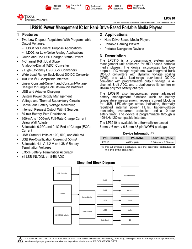 LP3910 Texas Instruments