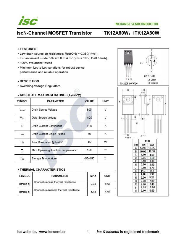 TK12A80W