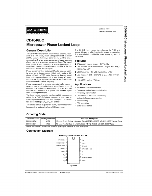 4046B Fairchild Semiconductor