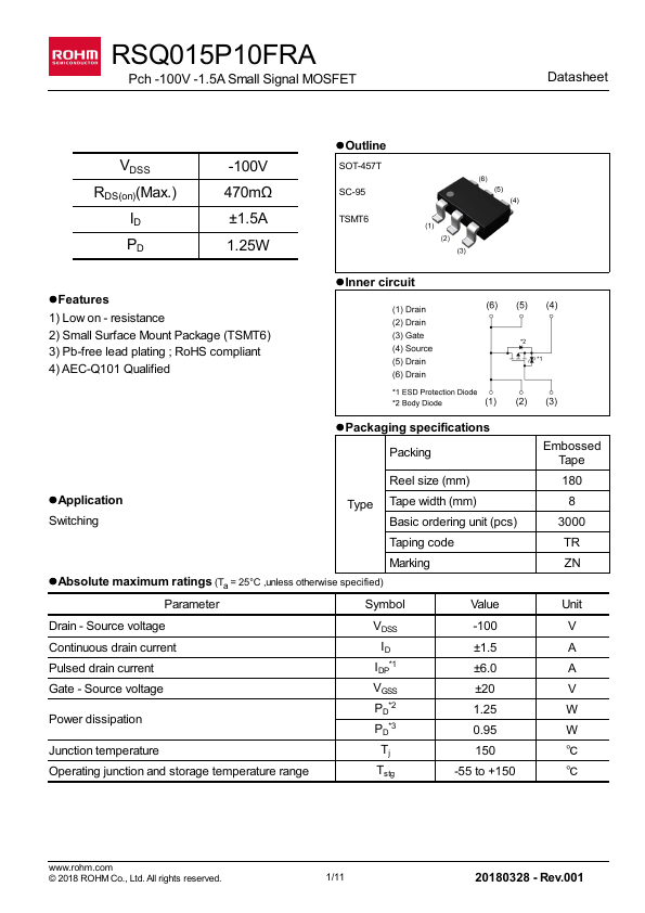 RSQ015P10FRA