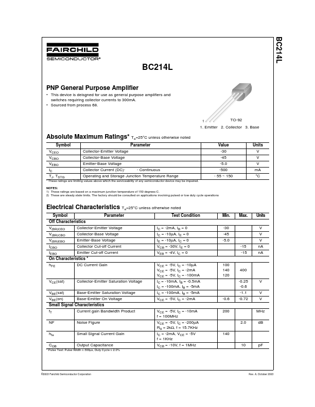 <?=BC214L?> डेटा पत्रक पीडीएफ