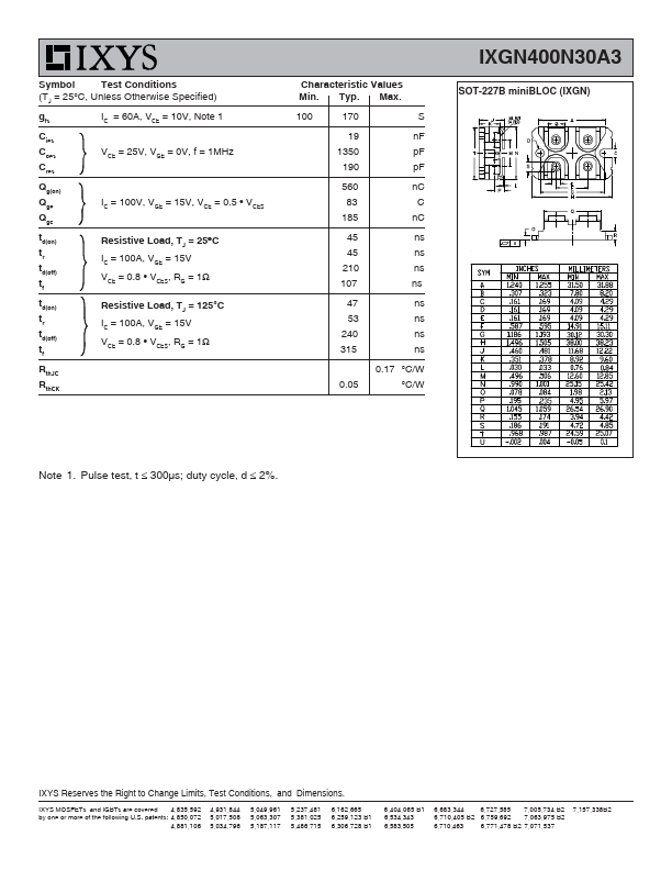 IXGN400N30A3