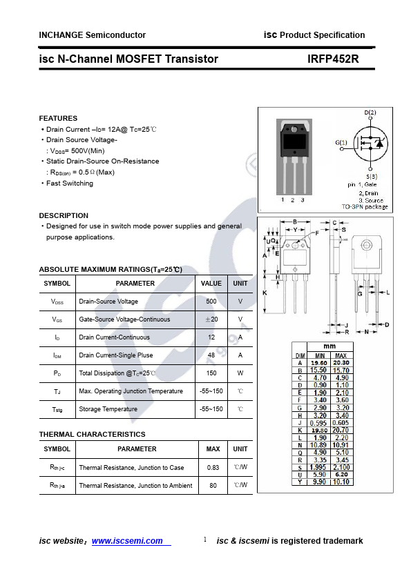 IRFP452R