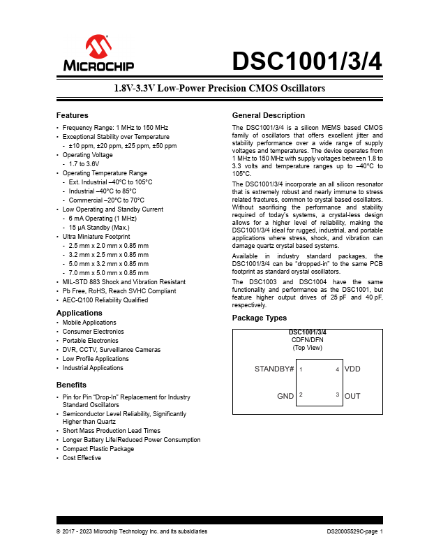 DSC1004 Microchip