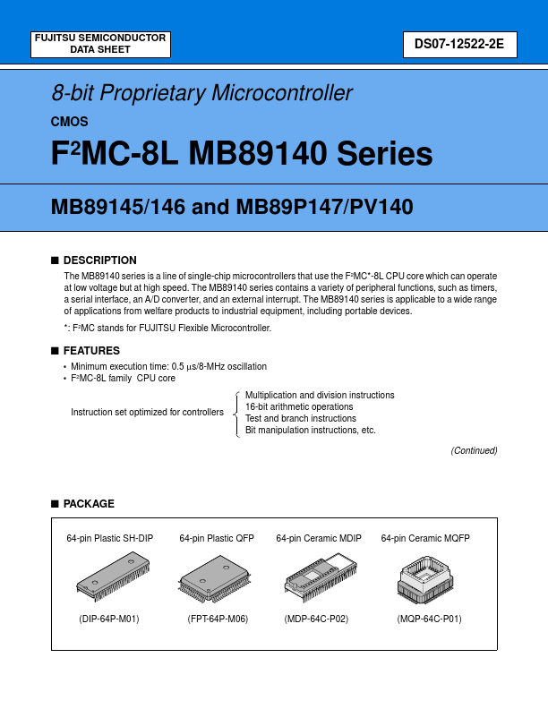 <?=MB89PV140?> डेटा पत्रक पीडीएफ