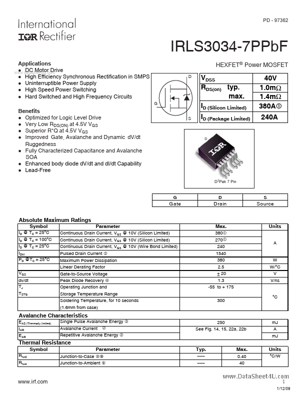 IRLS3034-7PPBF