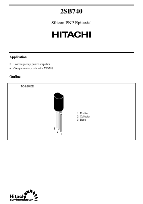 2SB740 Hitachi Semiconductor