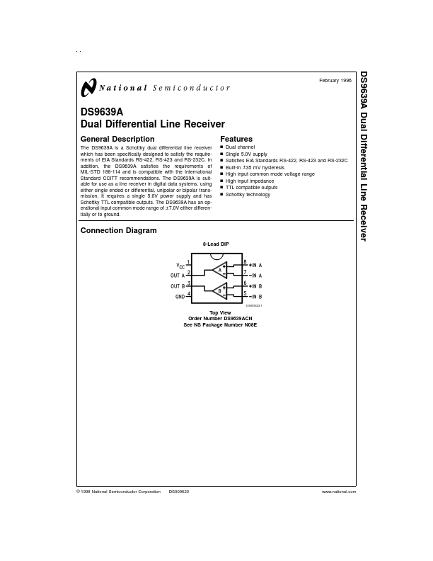 DS9639A National Semiconductor