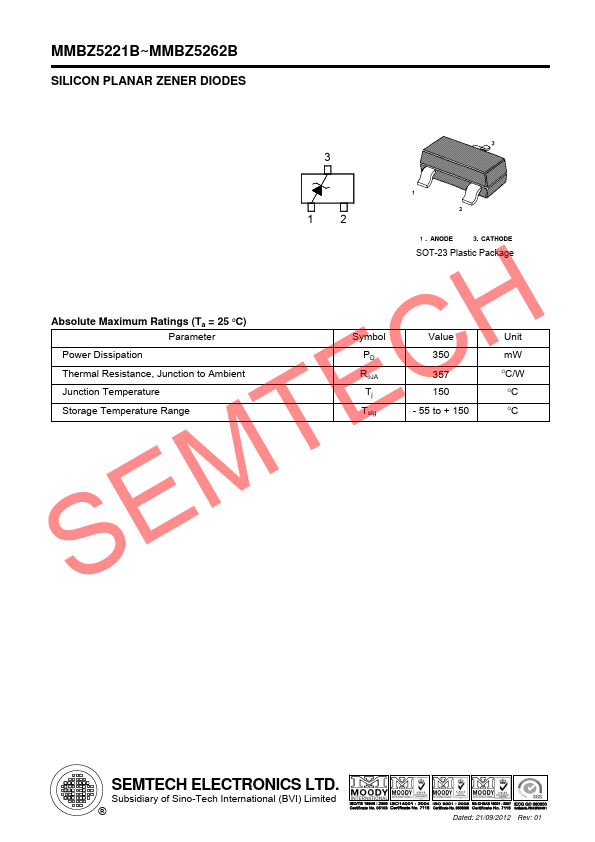 MMBZ5230B SEMTECH