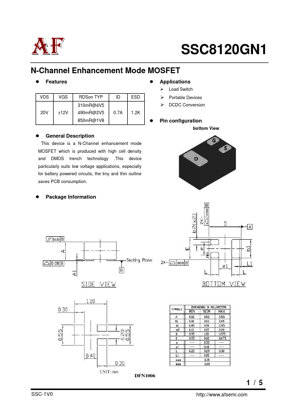 <?=SSC8120GN1?> डेटा पत्रक पीडीएफ