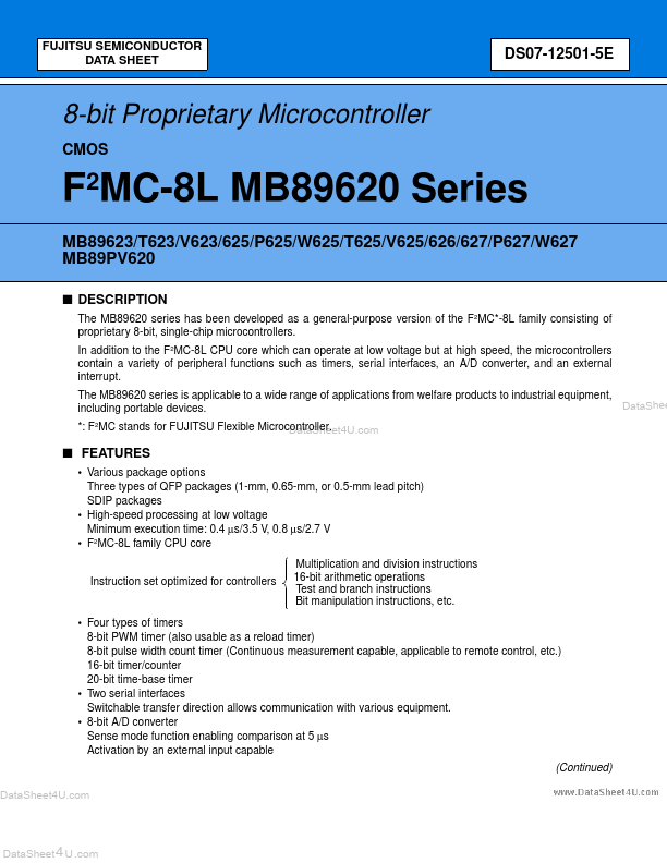 MB89V625 Fujitsu Media Devices