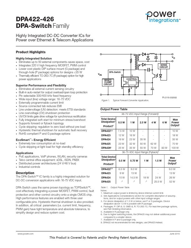 DPA424 Power Integrations
