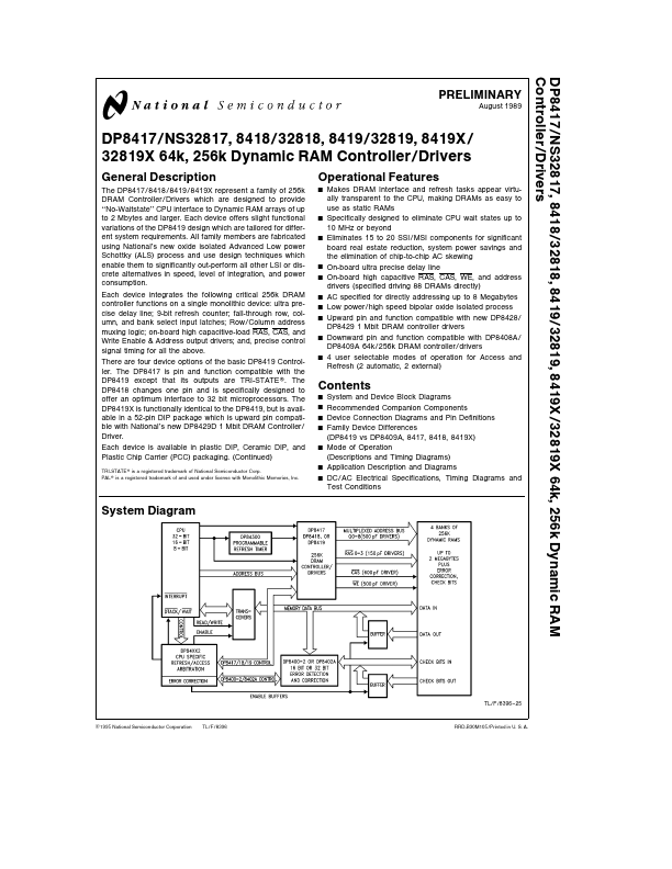 DP8417 National Semiconductor