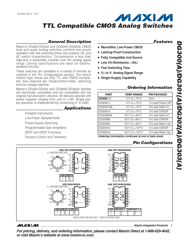 DG301A Maxim