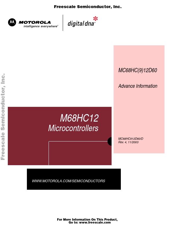 <?=MC68HC9D60?> डेटा पत्रक पीडीएफ