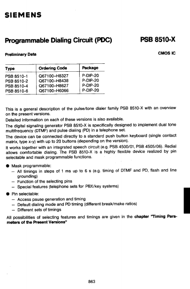 <?=PSB8510-6?> डेटा पत्रक पीडीएफ