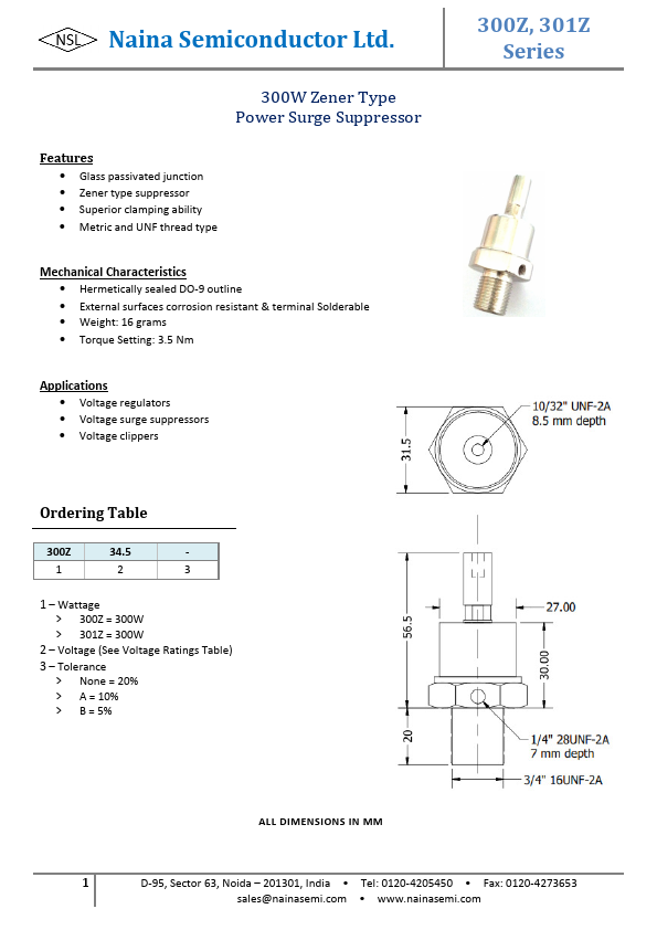 300Z125 Naina Semiconductor