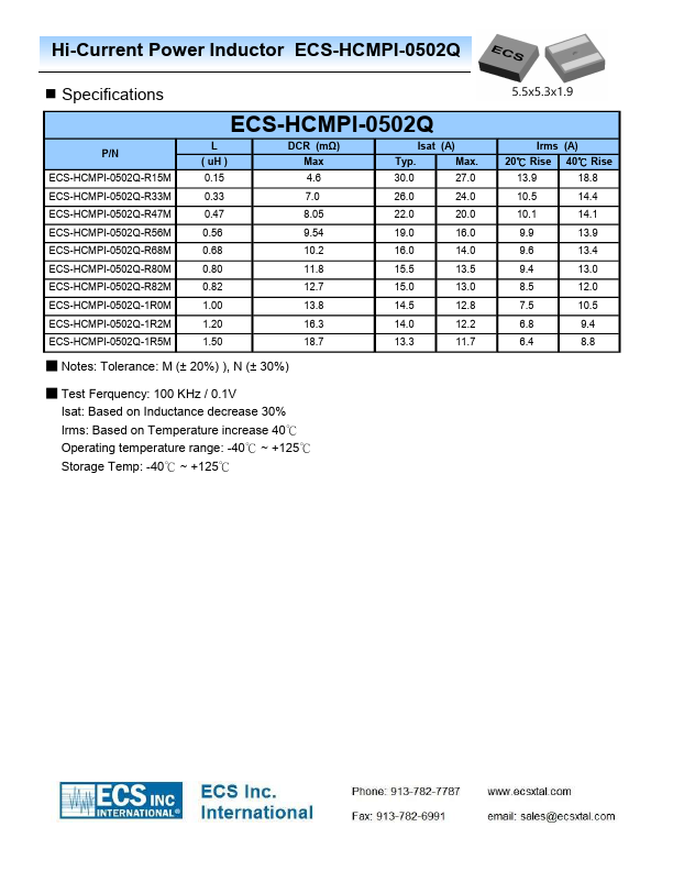 ECS-HCMPI-0503Q