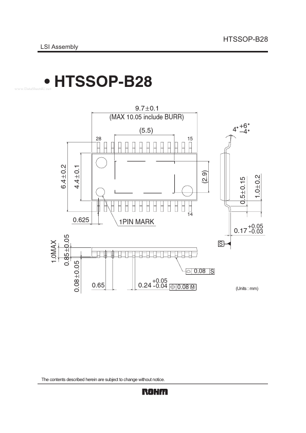 <?=HTSSOP-B28?> डेटा पत्रक पीडीएफ