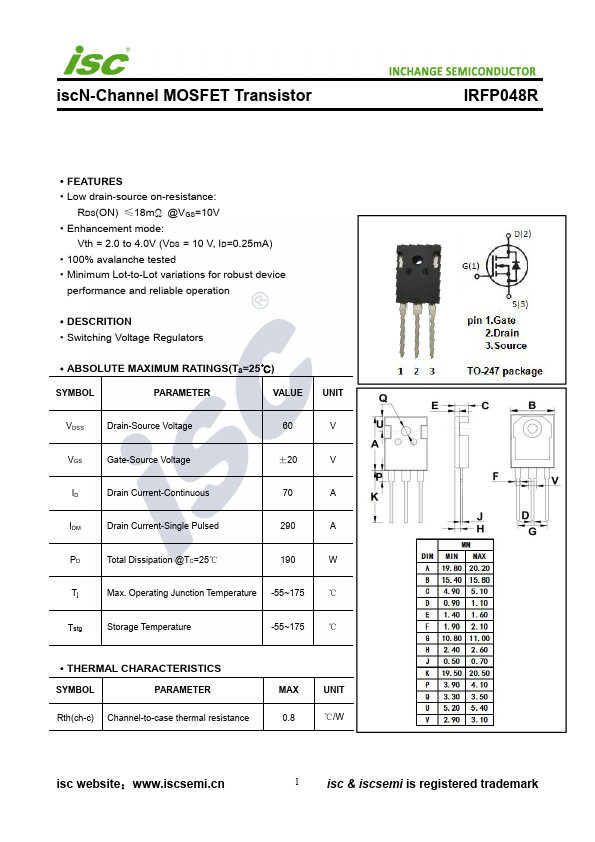 IRFP048R INCHANGE