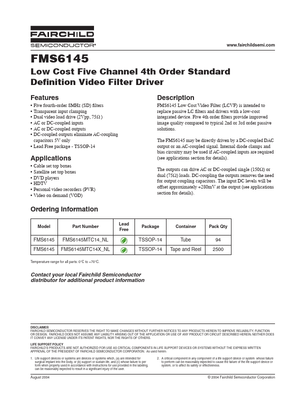 FMS6145MTC14X_NL Fairchild Semiconductor