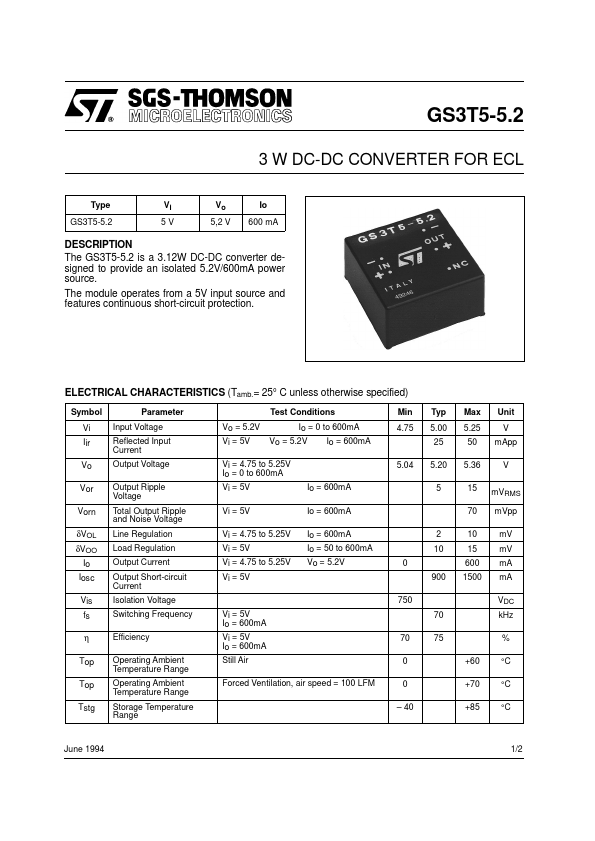 GS3T5-5.2 STMicroelectronics