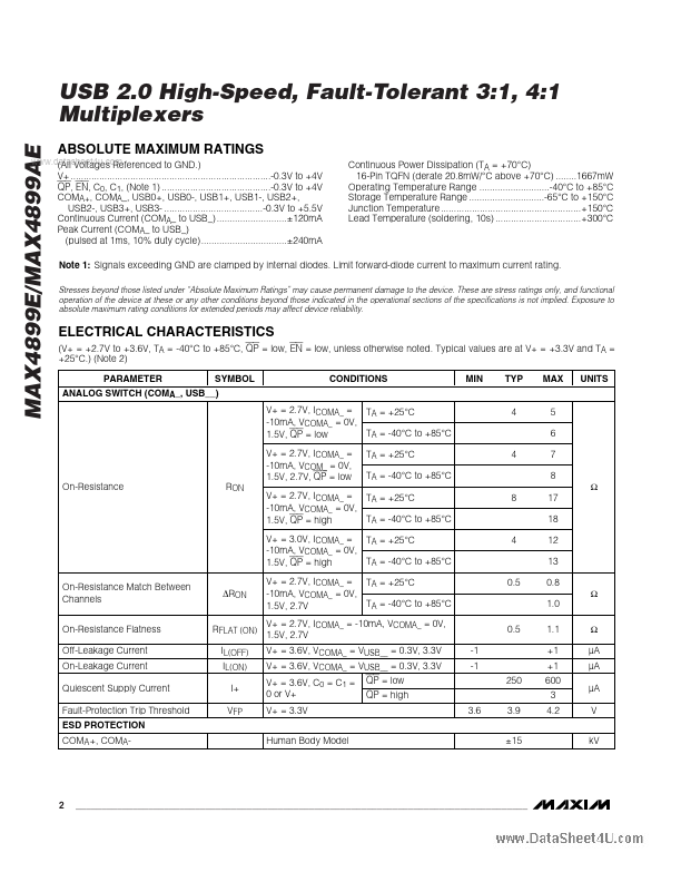 MAX4899AE