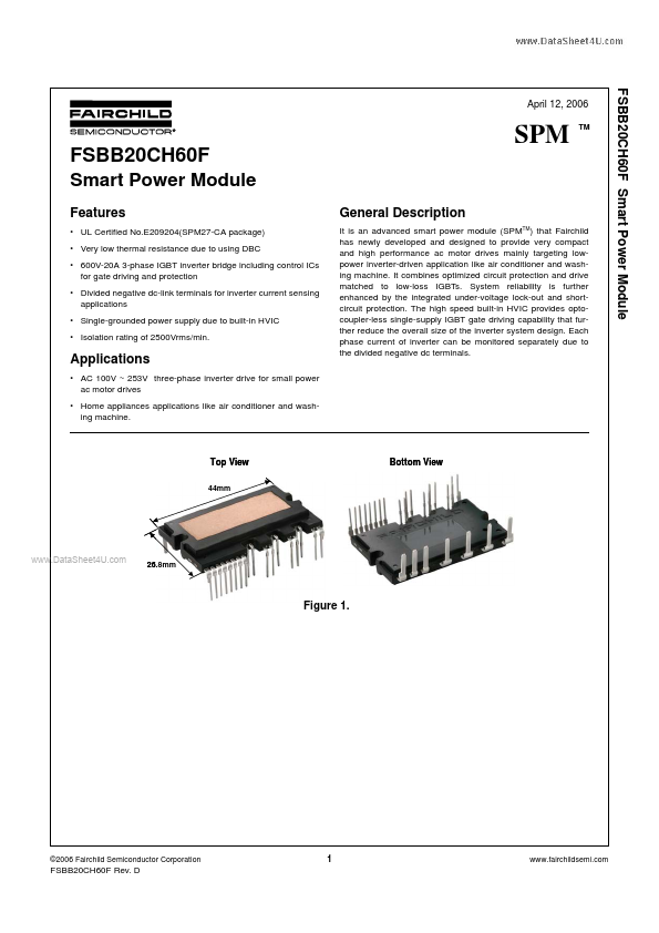 FSBB20CH60F Fairchild Semiconductor