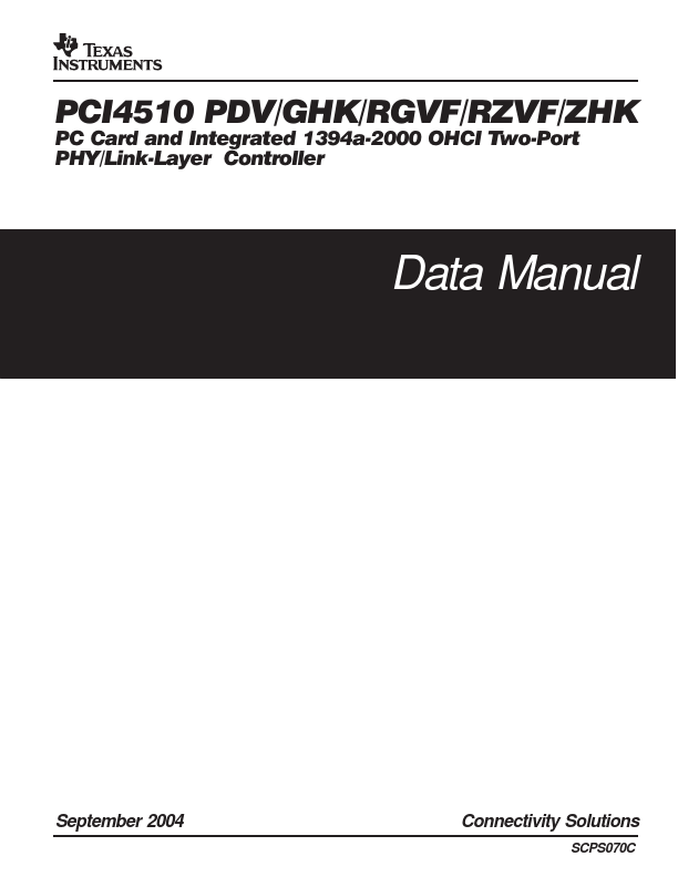 <?=PCI4510?> डेटा पत्रक पीडीएफ