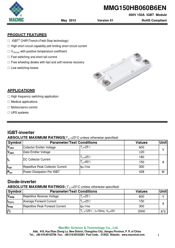 MMG150HB060B6EN